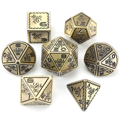 電子塗装 ヴィンテージ カラー オクトポス メタル Dnd ダイス セット ドラゴンとドラゴン チェスボードゲーム ダイス