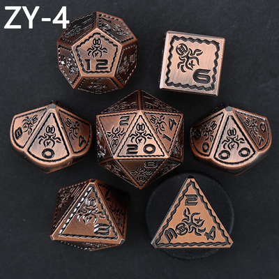 電子塗装 ヴィンテージ カラー オクトポス メタル Dnd ダイス セット ドラゴンとドラゴン チェスボードゲーム ダイス
