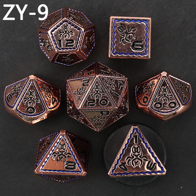 電子塗装 ヴィンテージ カラー オクトポス メタル Dnd ダイス セット ドラゴンとドラゴン チェスボードゲーム ダイス