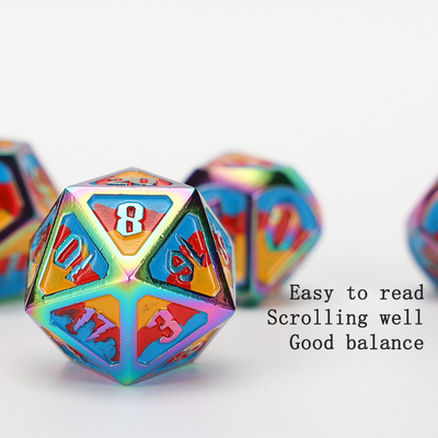 カスタム金属とプラスチックダース D20ゲーム D&amp;D多面体 DNDダースセット RPGダース
