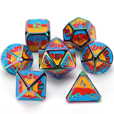 カスタム金属とプラスチックダース D20ゲーム D&amp;D多面体 DNDダースセット RPGダース