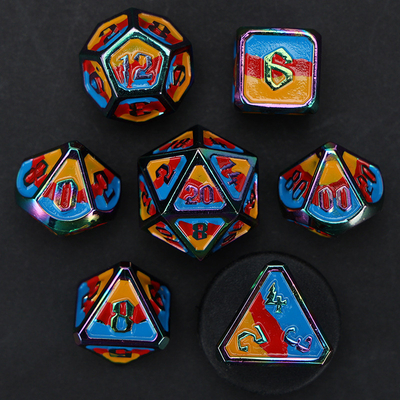 カスタム金属とプラスチックダース D20ゲーム D&amp;D多面体 DNDダースセット RPGダース
