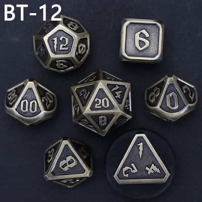 カスタム金属とプラスチックダース D20ゲーム D&amp;D多面体 DNDダースセット RPGダース