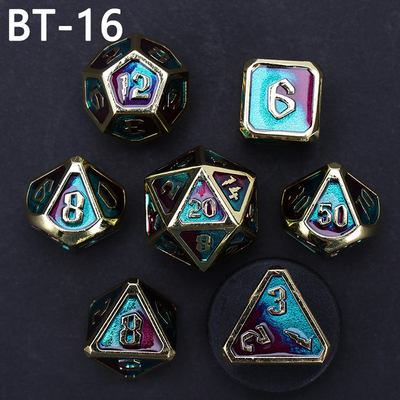 カスタム金属とプラスチックダース D20ゲーム D&amp;D多面体 DNDダースセット RPGダース