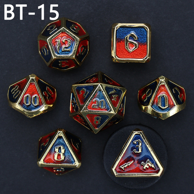カスタム金属とプラスチックダース D20ゲーム D&amp;D多面体 DNDダースセット RPGダース
