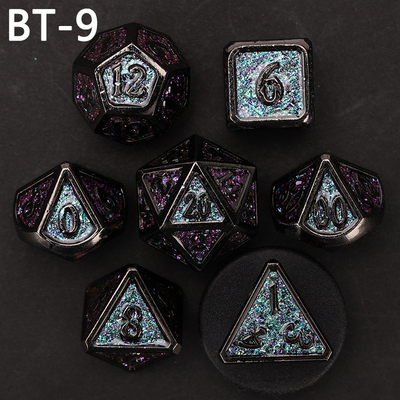 カスタム金属とプラスチックダース D20ゲーム D&amp;D多面体 DNDダースセット RPGダース