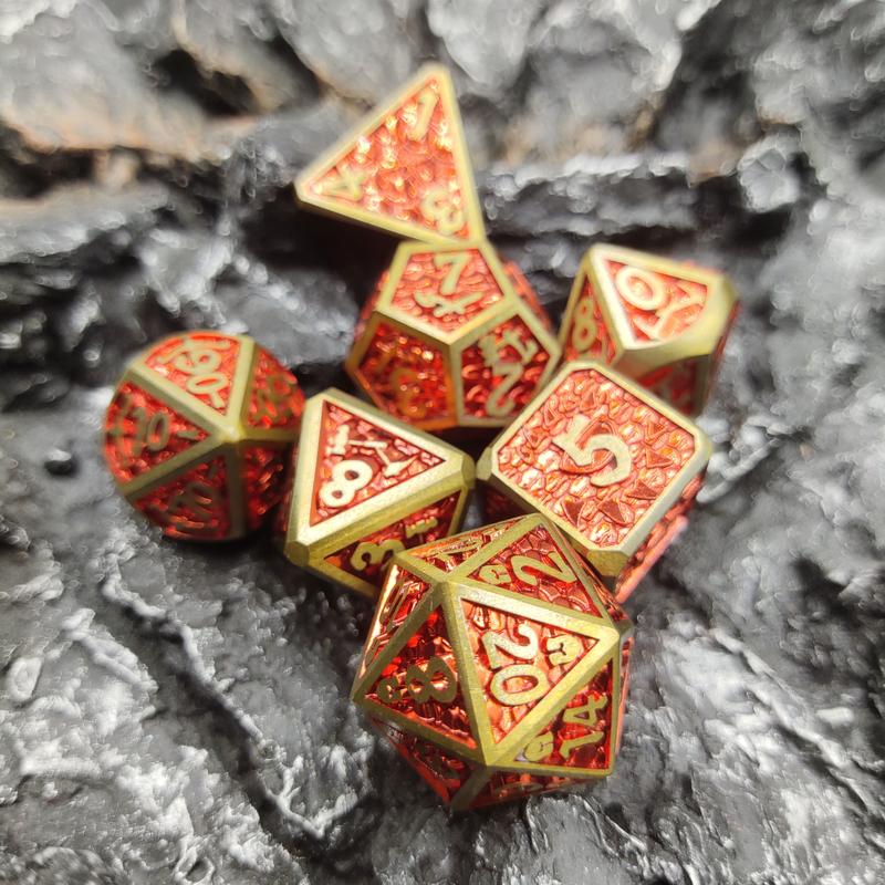 マジックPolyhedral家族のゲームの金属のために贅沢なギャザー小型RPGのダイスDND