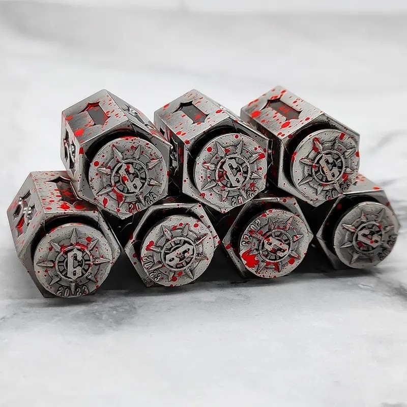 標準ゲーム DND メタルダイス 多面体重量セット ポッカーのパーティーテーブルゲーム