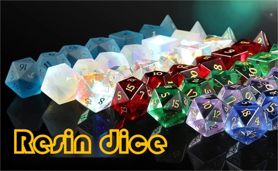 多色樹脂素材 ダイヤセット#Rpg#Dnd#Coc 透明