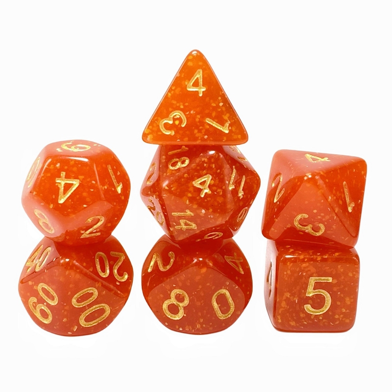 明るい金粉 オレンジ樹脂 キャラクター 卓球ゲーム ダースセット DND ダース